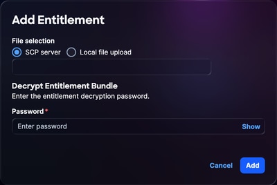 Add Entitlement