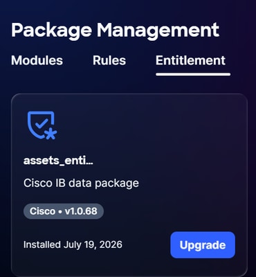 Entitlement Upgrade