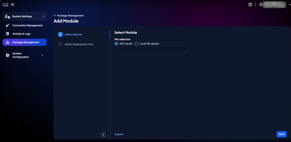 Select Module