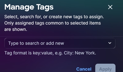 Assigning Tags