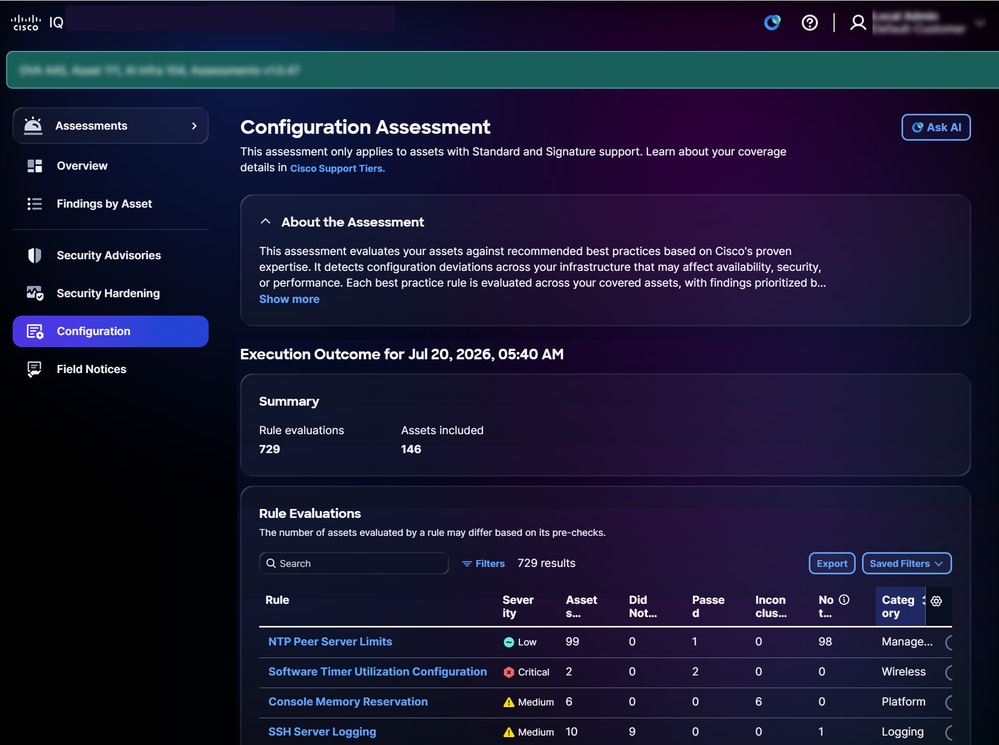 Configuration Assessment