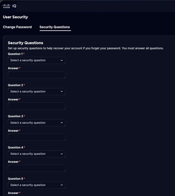 Manage User Security