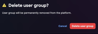 Delete User Group