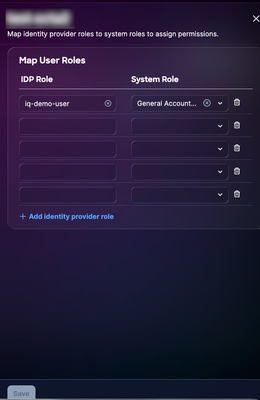 Map User Roles