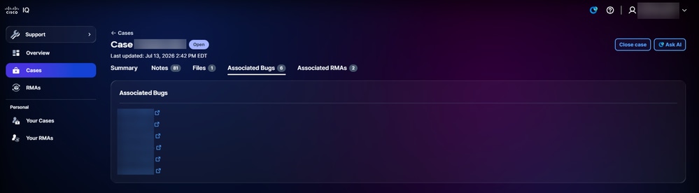 Associated Bugs