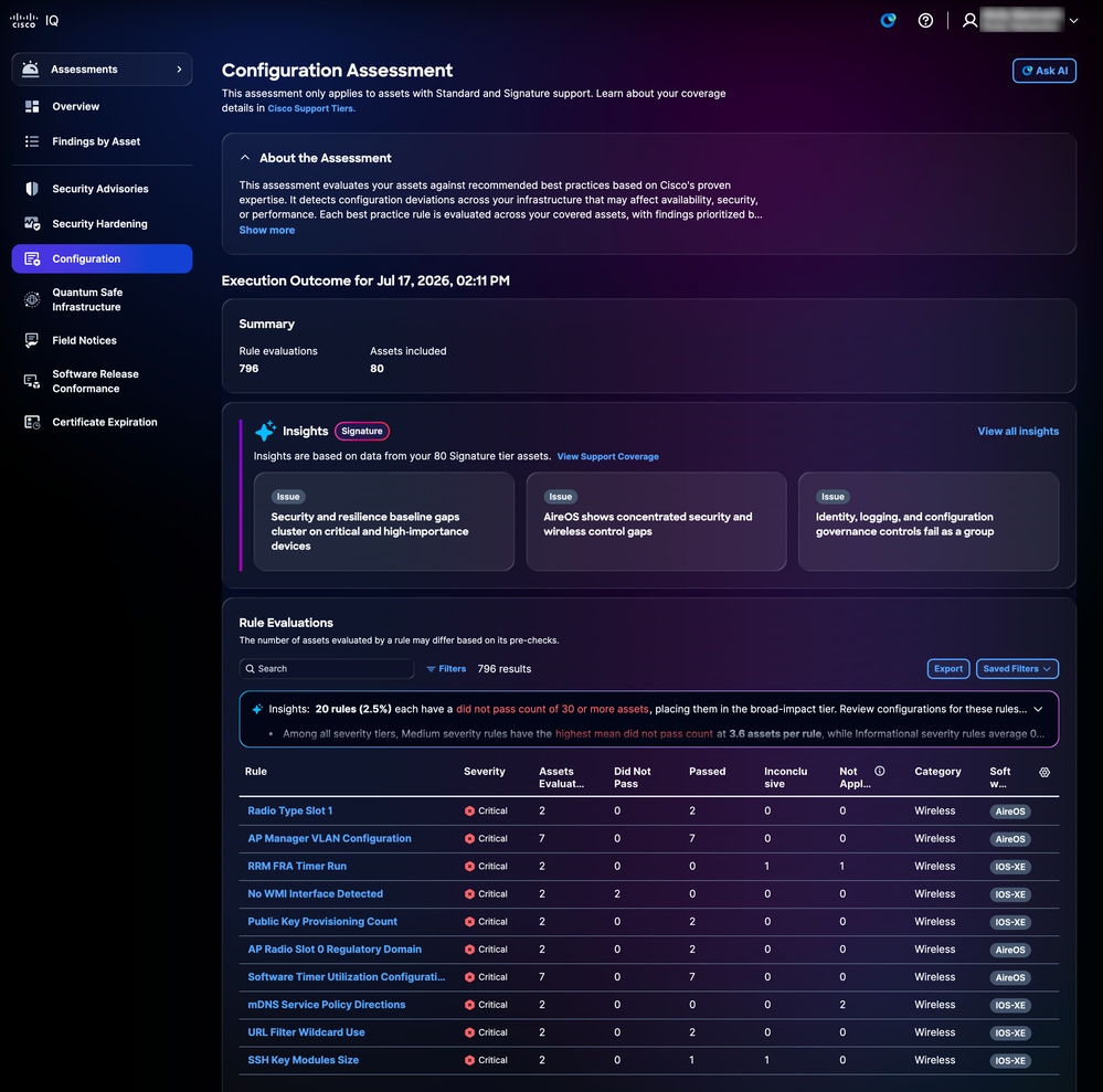 Configuration Assessment