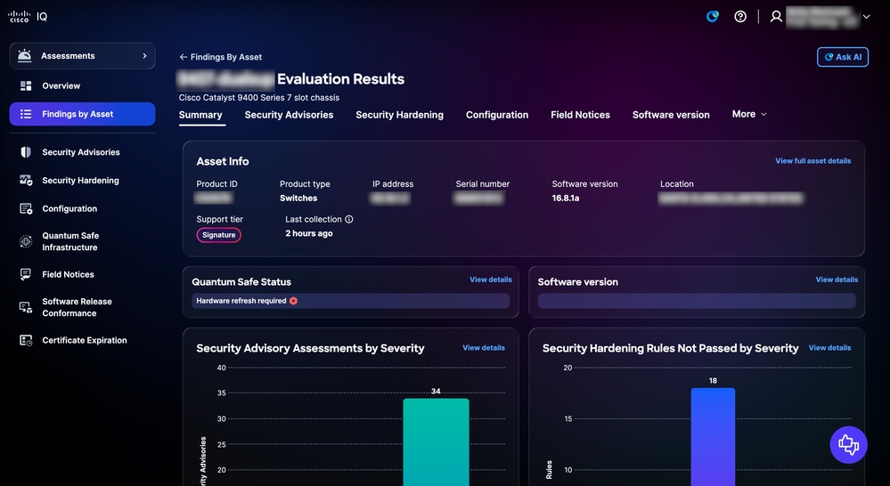 Findings by Asset Details