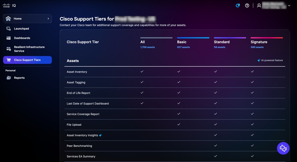 Cisco Support Tiers