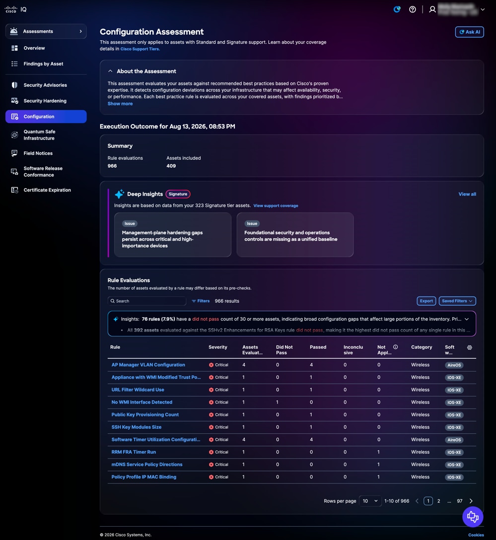 Configuration Assessment
