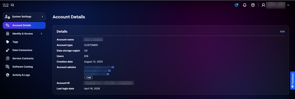 Account Details