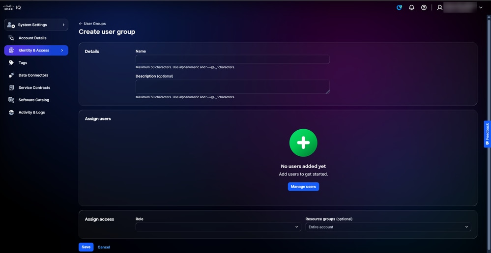 Create User Group