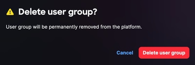 Delete User Group