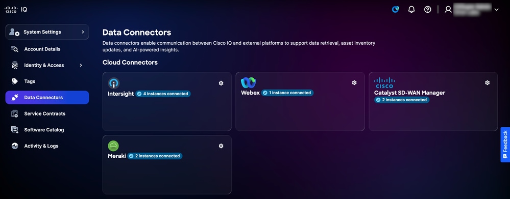 Cloud Connectors Settings