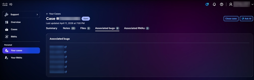 Associated Bugs