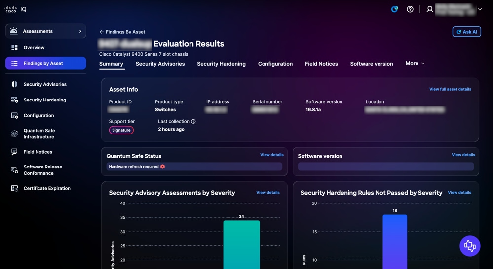 Findings by Asset Details