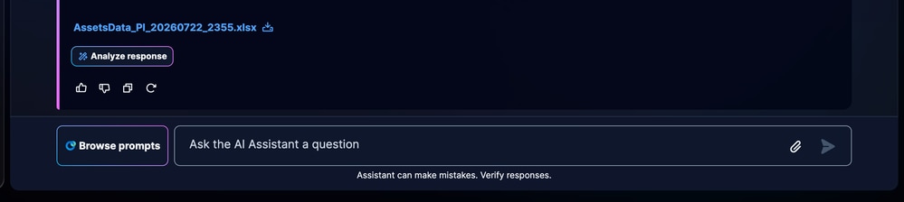 Analyze Response
