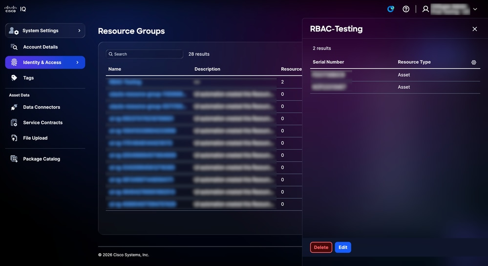Resource Group Details
