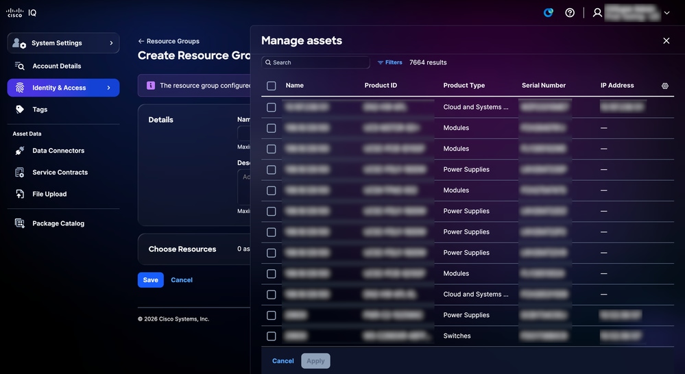 Manage Assets