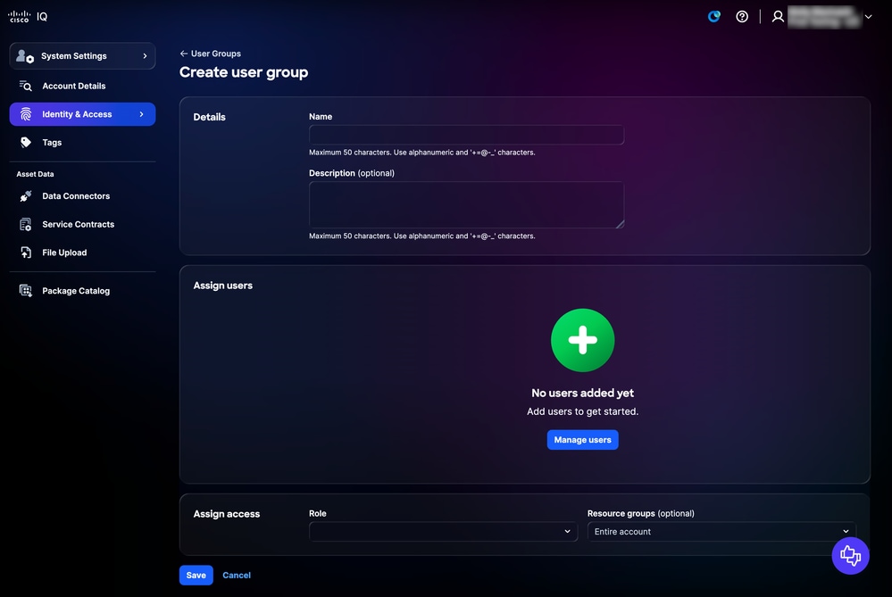 Create User Group