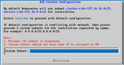 Custom Subnet