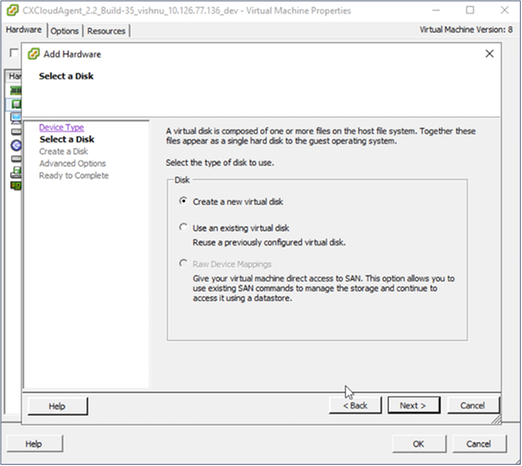Select Disk