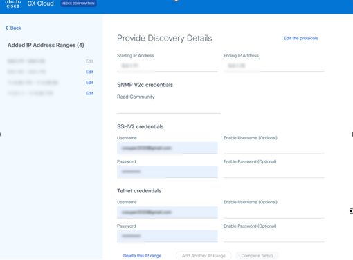 Provide Discovery Details