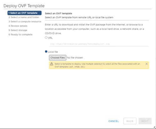 Deploy OVF