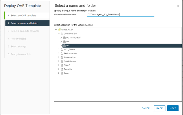 Name and Folder