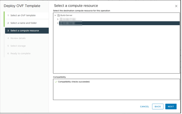 Select compute resource