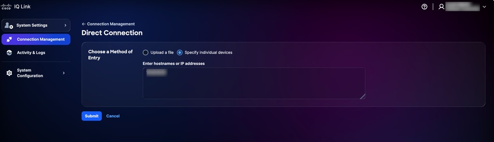 Specify individual devices
