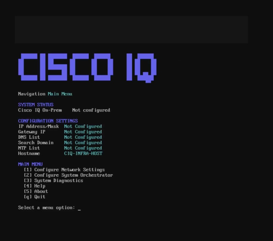 Main Menu