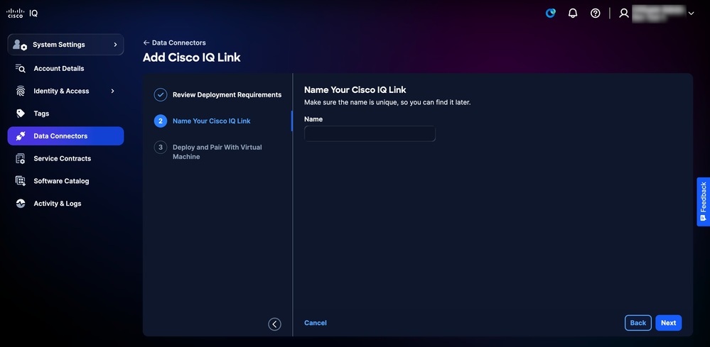 Name Your Cisco IQ Link
