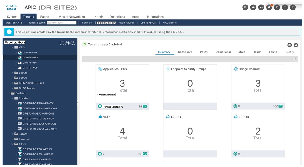Add Application Template - Choose ACI Multi-Cloud