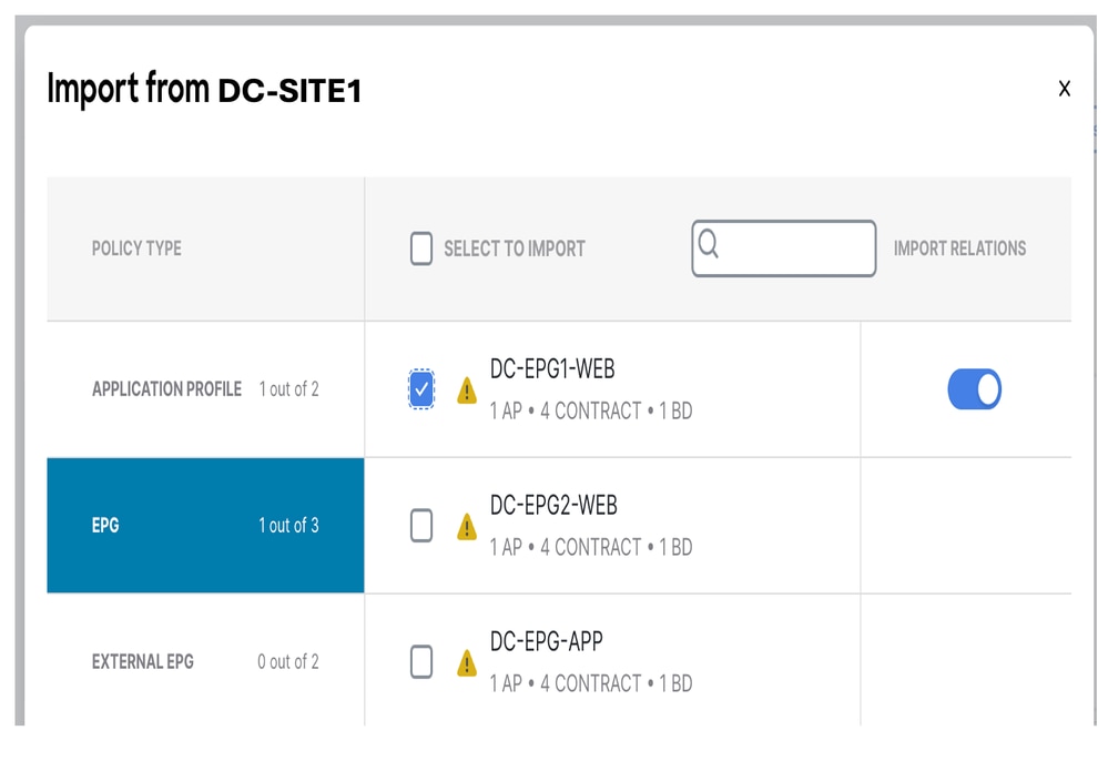 Choose DC-BD1-WEB from DC-SITE1