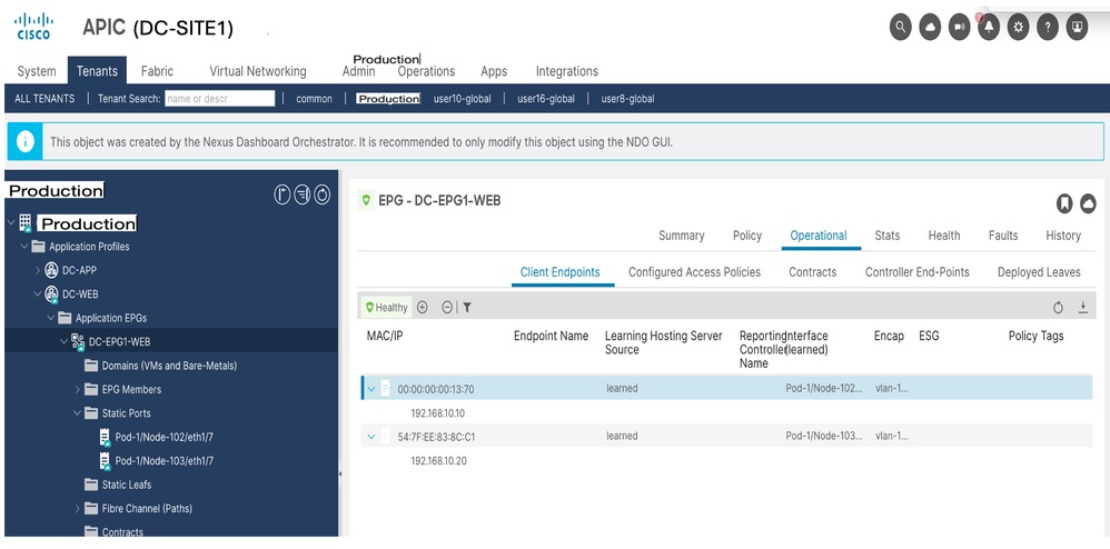 DC-EP-1 Removed from DC-SITE1
