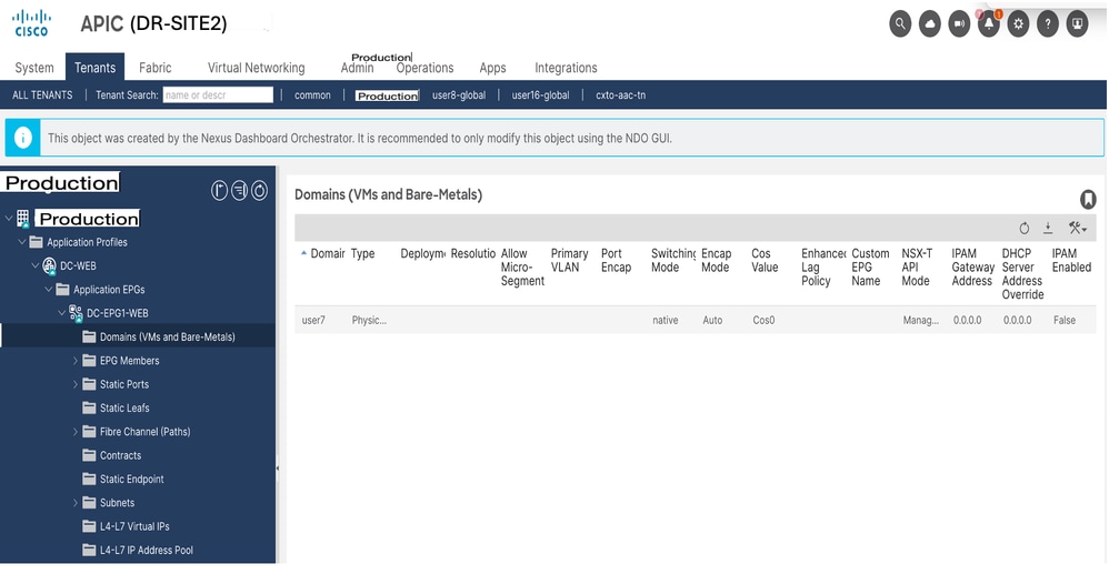 Adding Static Binding in DR-SITE2