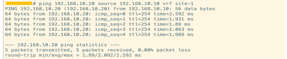 Routing Table from Spines