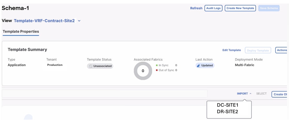 Click Import and Choose DR-SITE2