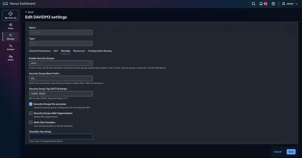 Edit DAVIDM3 Settings