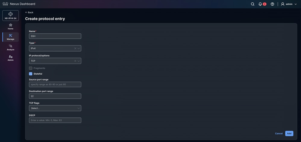 Create Protocol Entry
