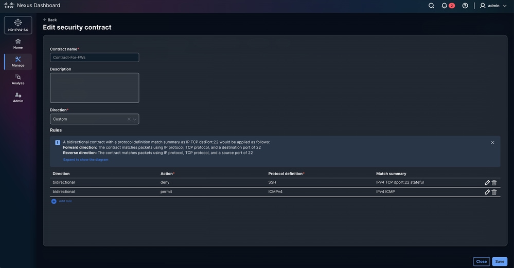 Edit Security Contract for FWS