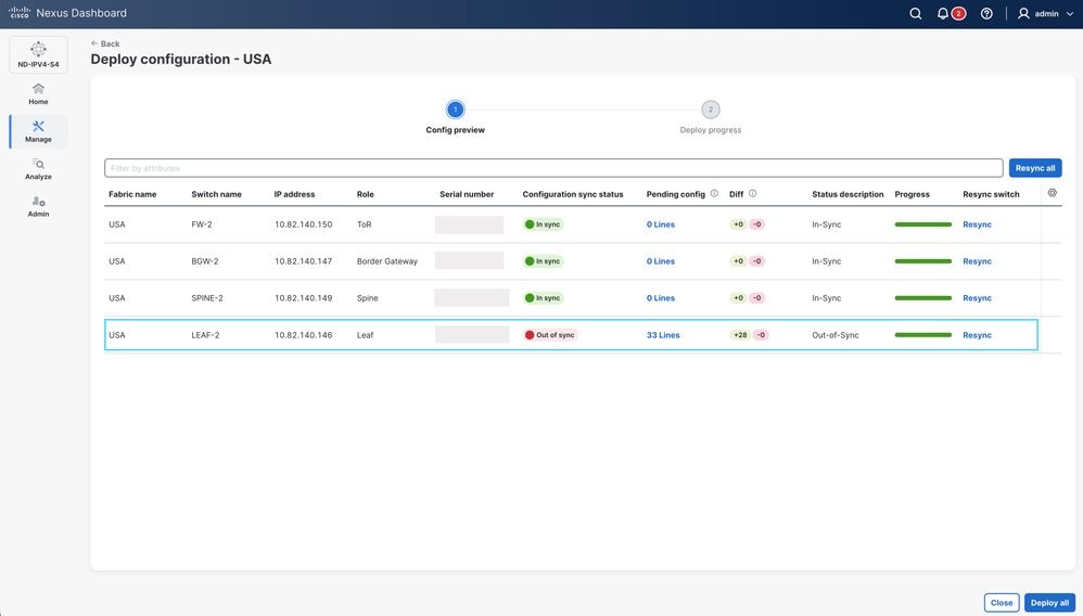 Deploy Configuration USA