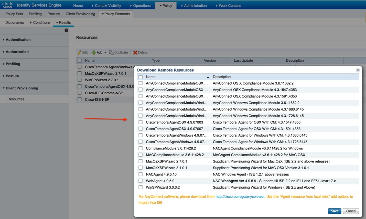 verify Client Provisioning Updates