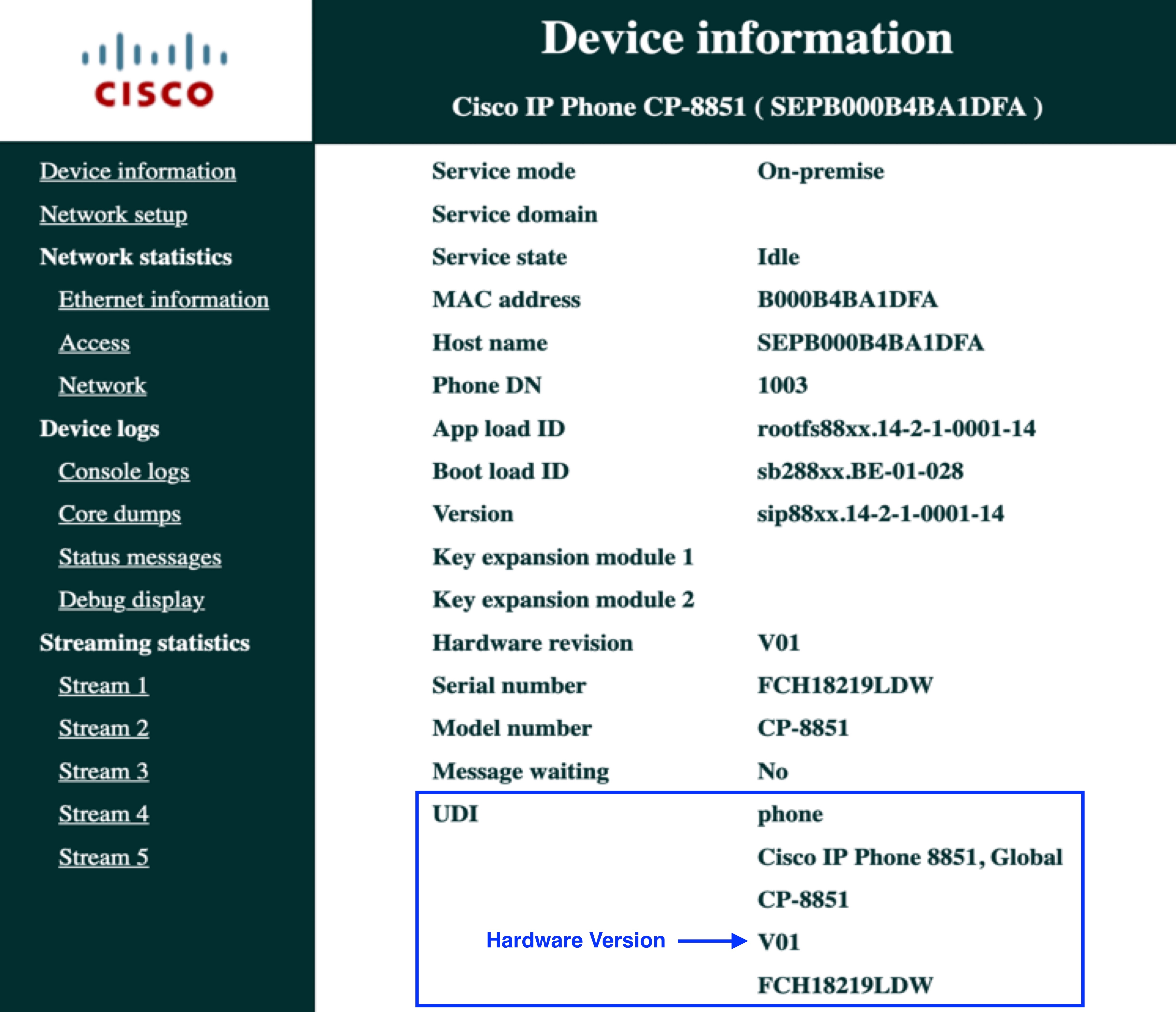 Phone Web Page