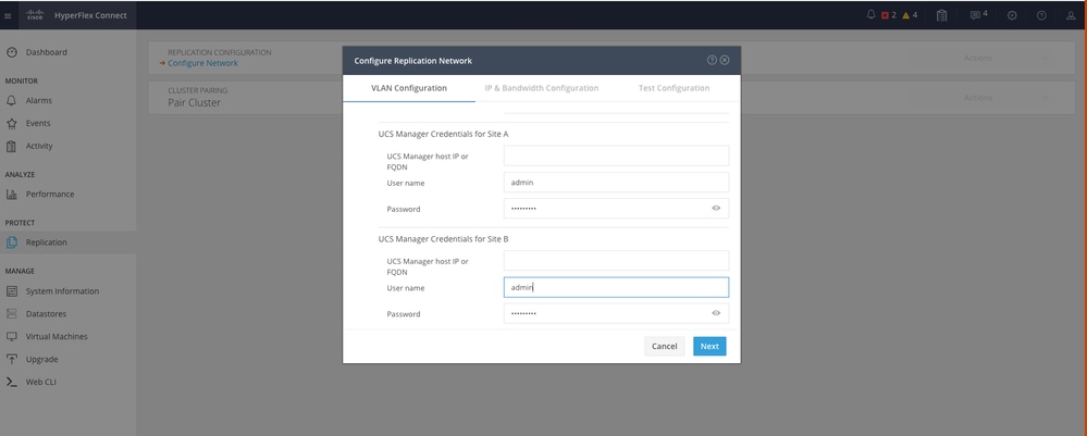 Second Cluster Network Configuration