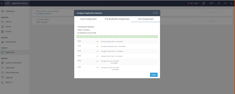 DR Network Configuration Second Cluster