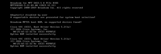 Boot from iscsi Target with MPIO - Server POST