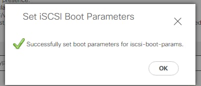 Configure UCS - Set iscsi boot parameters