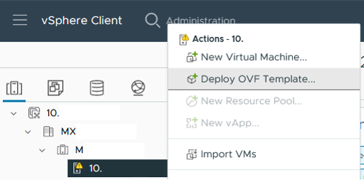 Deploy OVF Template