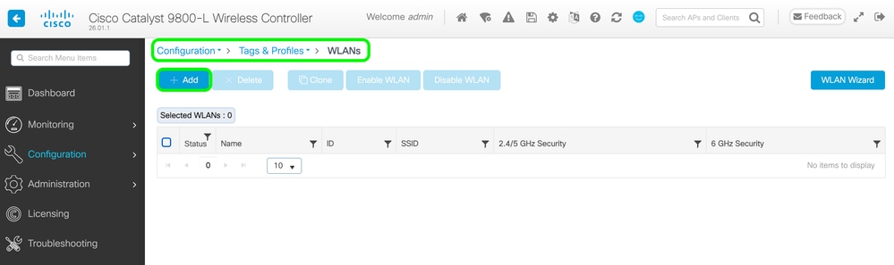 Create WLAN 1